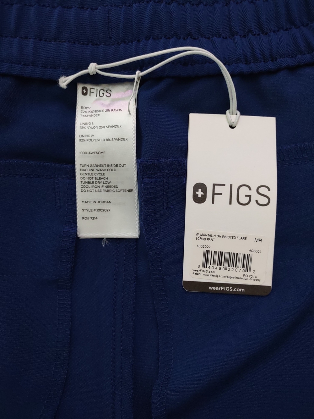 Figs Sapphire Scrub Set - Picture 6 of 6